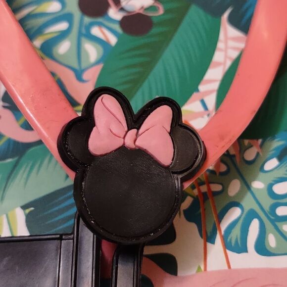 New Minnie‎ Mouse flip flops, size XL, tropical print, perfect condition - Picture 4 of 7